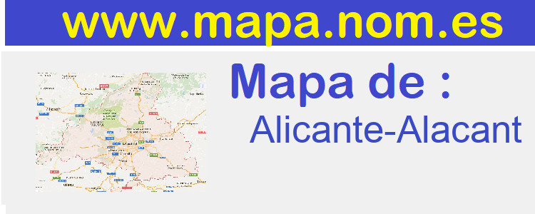 mapa de  Alicante-Alacant